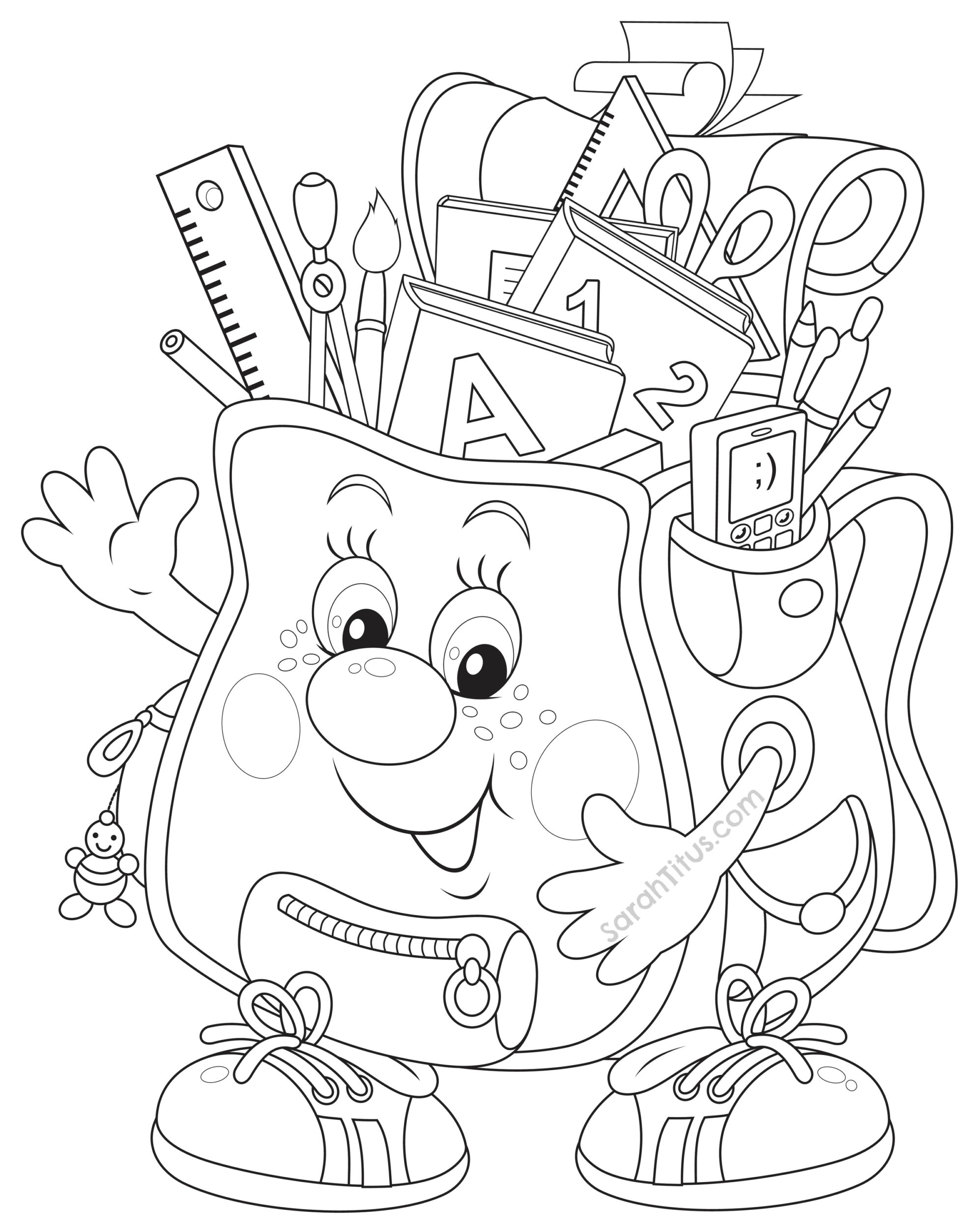 Free Printable Back To School Coloring Pages For Preschoolers