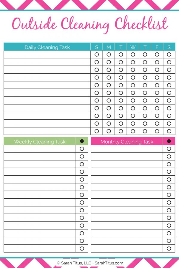 Cleaning Binder Spring Cleaning Checklist Sarah Titus