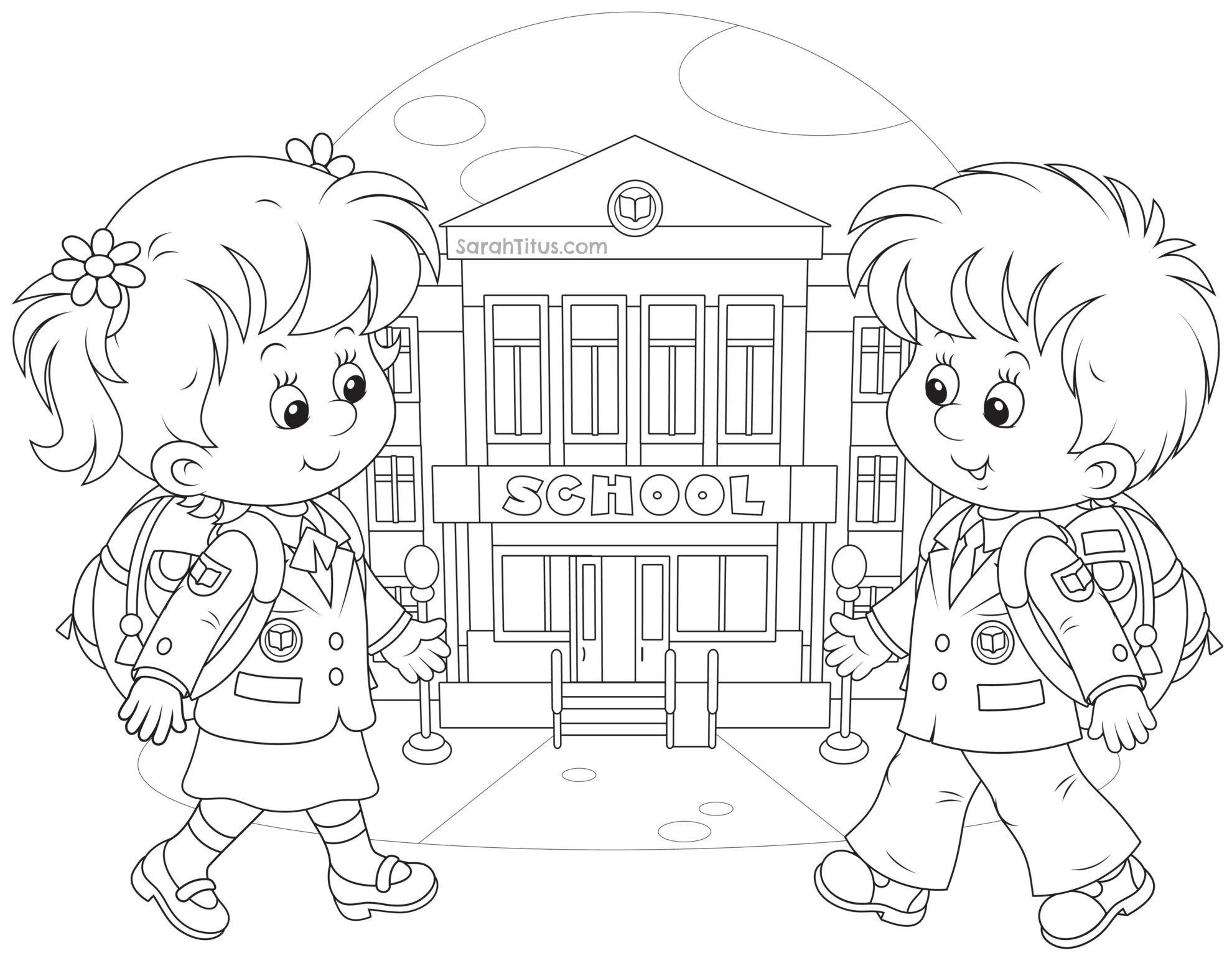 back to school coloring pages for preschool