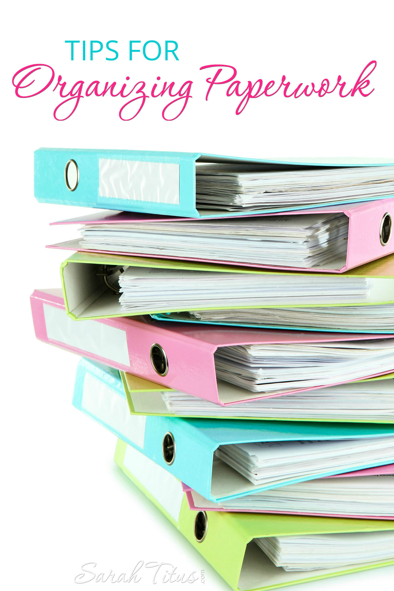 Does the thought of organizing paperwork make you cringe? Me too! I'm a paper-hater, but I've found ways of overcoming that paper monster, and you can too! Tips for Organizing Paperwork