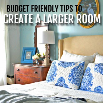 Budget Friendly Tips to Create a Larger Room - Sarah Titus