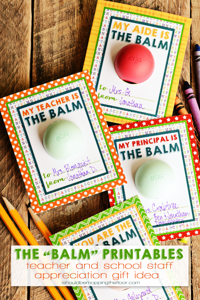 This teacher appreciation gift is so cute and so simple to create. The post has the free printable to print, so just grab a lip balm, print, and you're good to go!