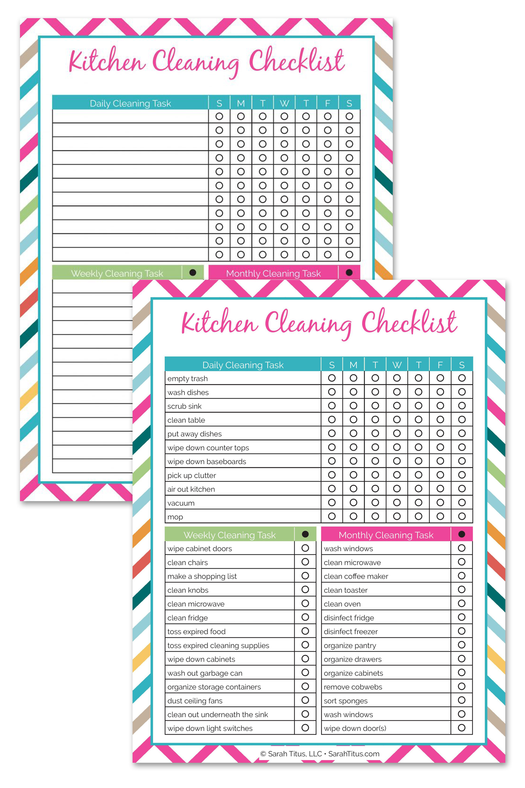 Seasonal Kitchen Cleaning Checklist - Clean and Scentsible
