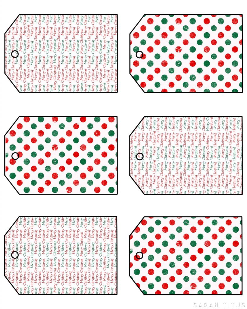 Christmas Gift Tags  Blank Gift Tags Graphic by