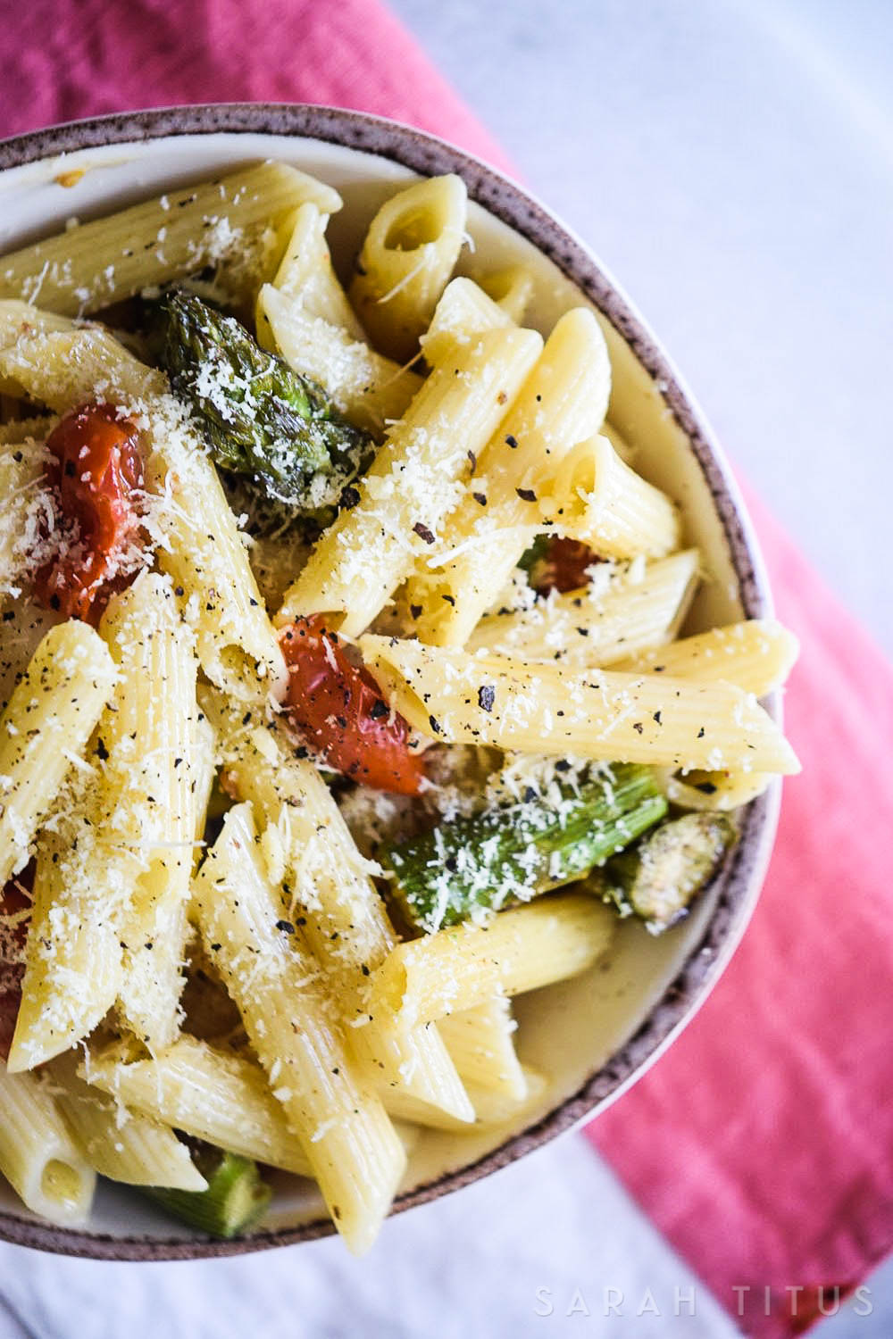 Roasted Veggies Pasta - Sarah Titus