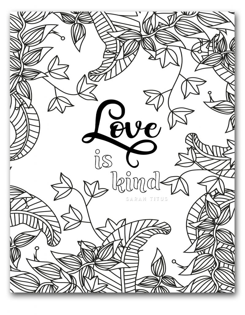 printable coloring pages for adults love