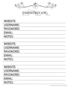 Top Password Keeper Printables to Download Instantly - Sarah Titus
