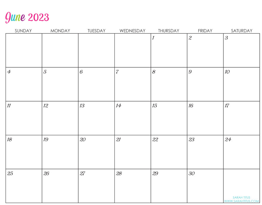 Custom Editable 2023 Free Printable Calendars - Use them for menu planning, homeschooling, blogging, or just to organize your life.