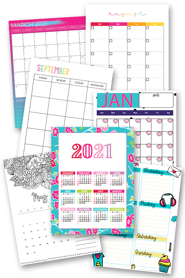 50+ Free Printable Calendars for 2020