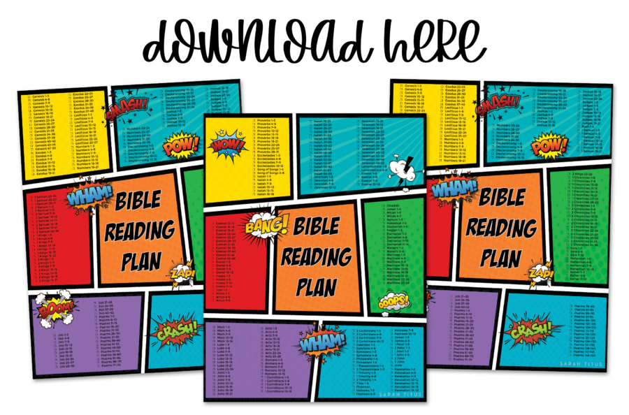 Comic Bible Reading Plan