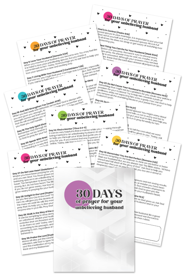 30 Days of Prayer for Your Unbelieving Husband