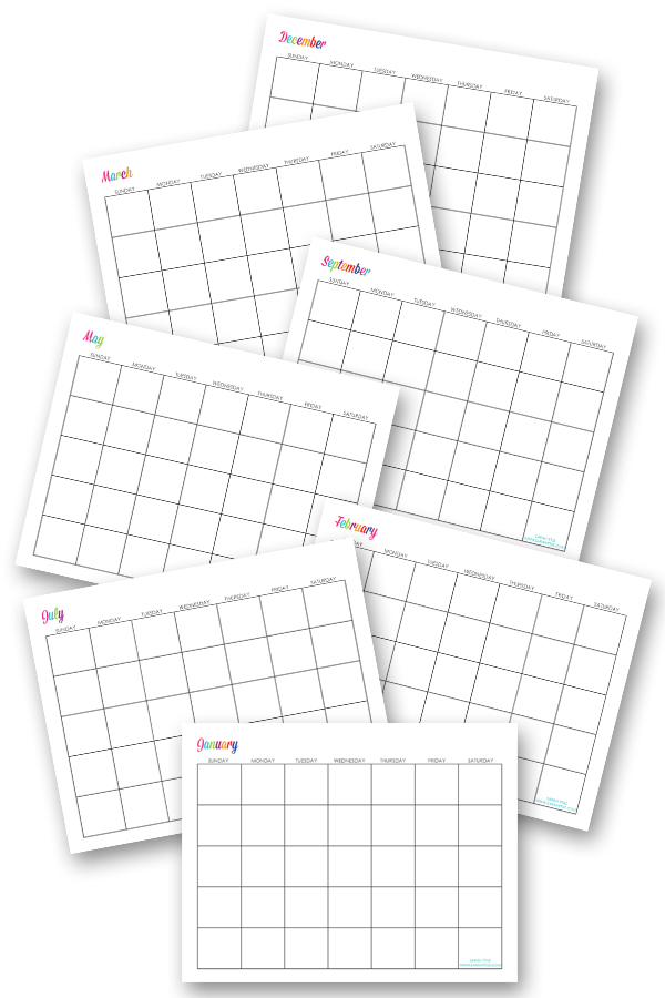 Custom Editable 2020 Free Printable Calendars Sarah Titus From Images
