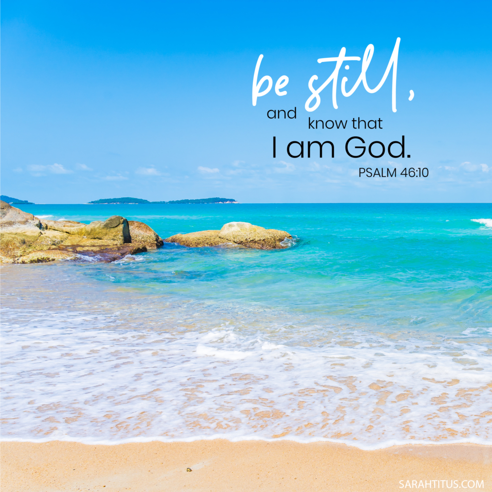 Be Still and Know That I Am God Ocean Wallpaper - Sarah Titus