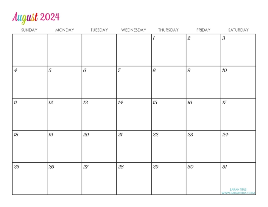 Customized Editable 2024 Free Printable Calendars My Blog
