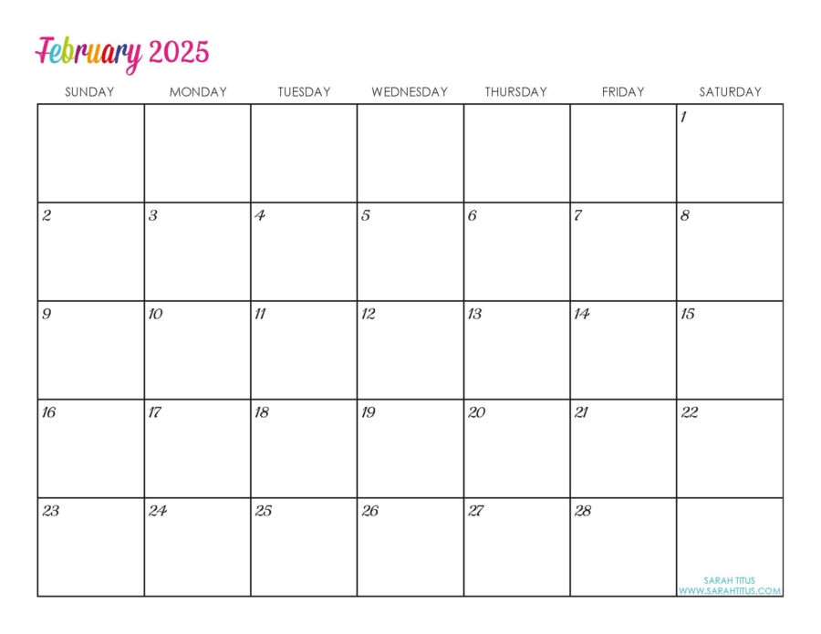 6 Month Editable Calendar 2025 