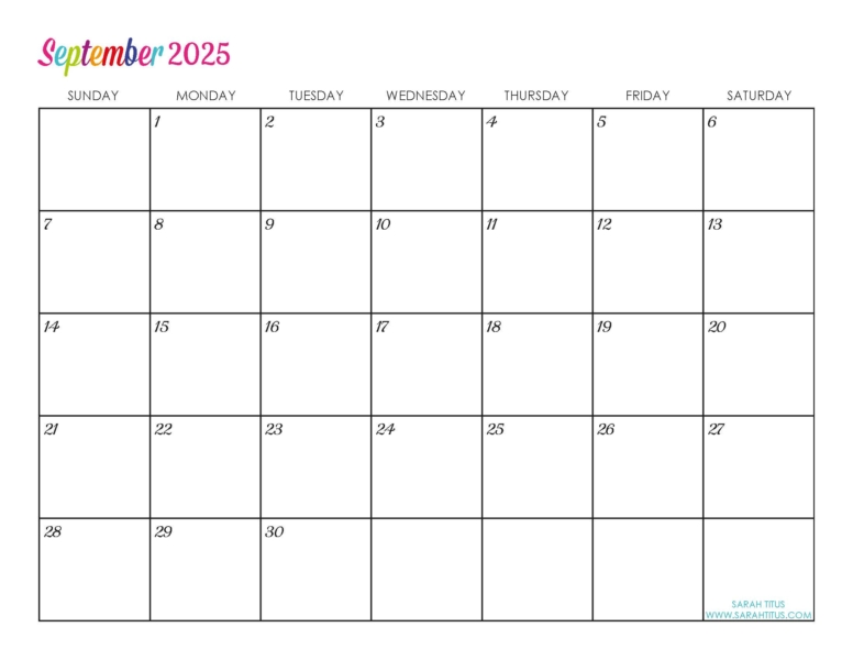 Custom Editable 2025 Free Printable Calendars LaptrinhX / News