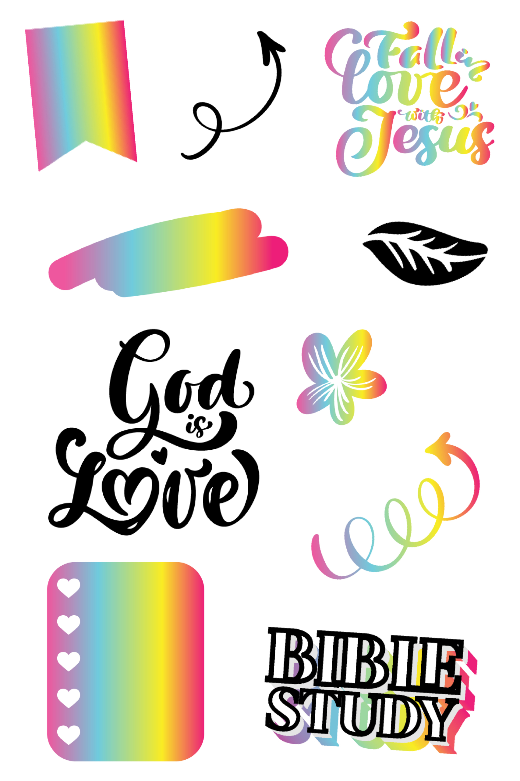 Free Christian Digital Stickers to Download - Sarah Titus