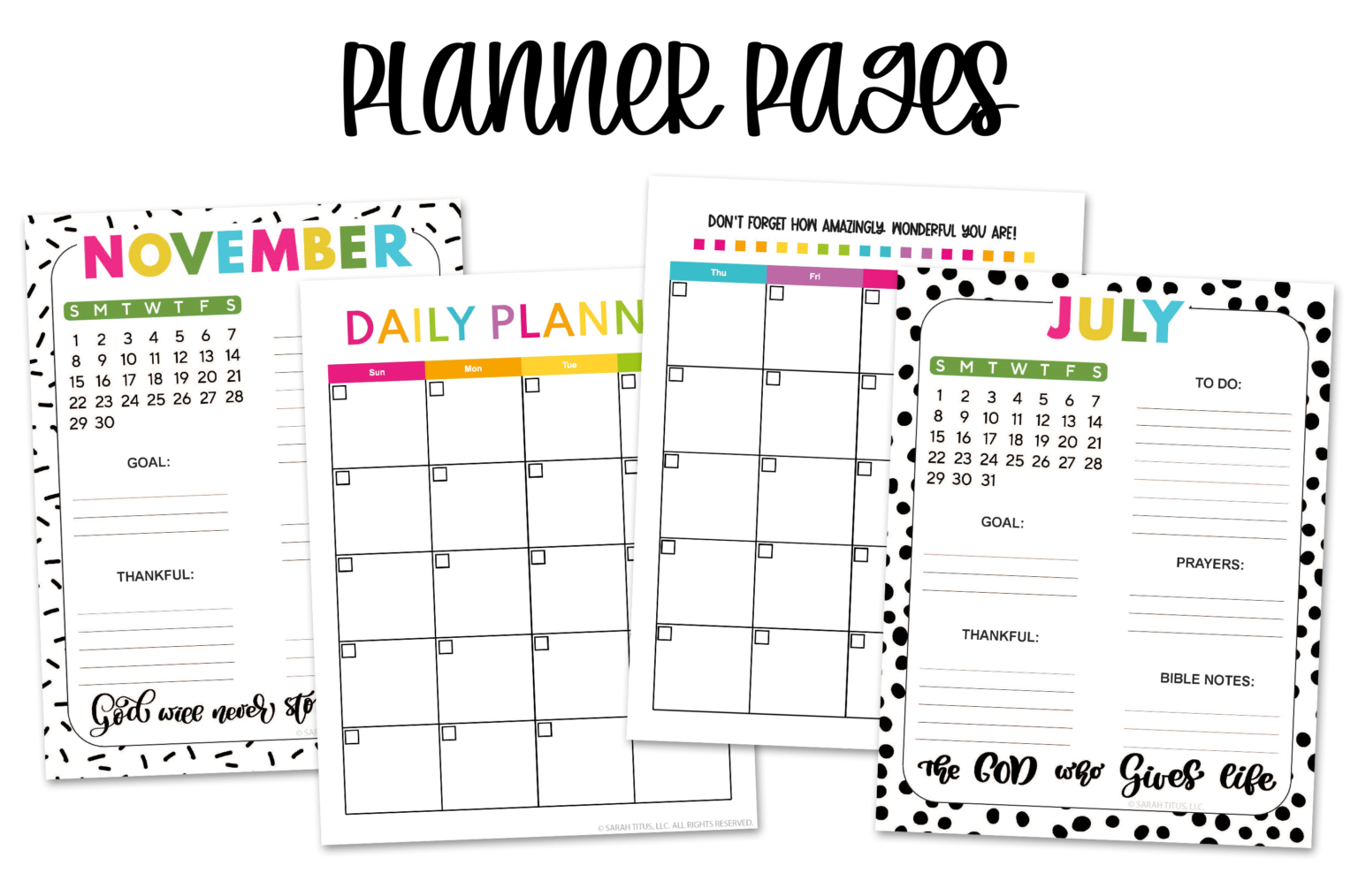 2024/2025 Christian Daily Planner {500+ Pages} - Sarah Titus