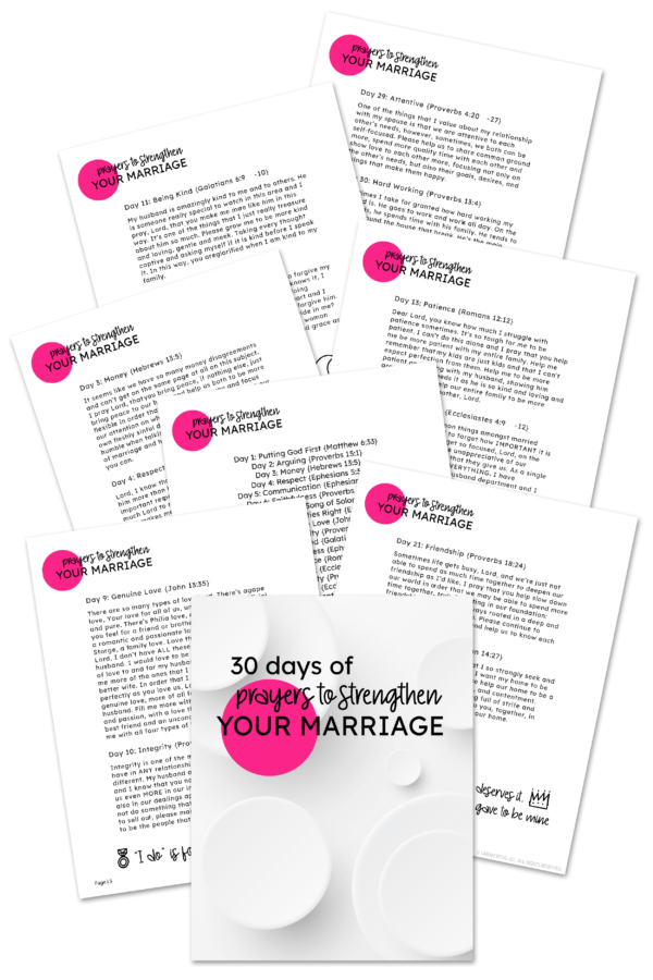 30 Days of Prayer to Strengthen Your Marriage