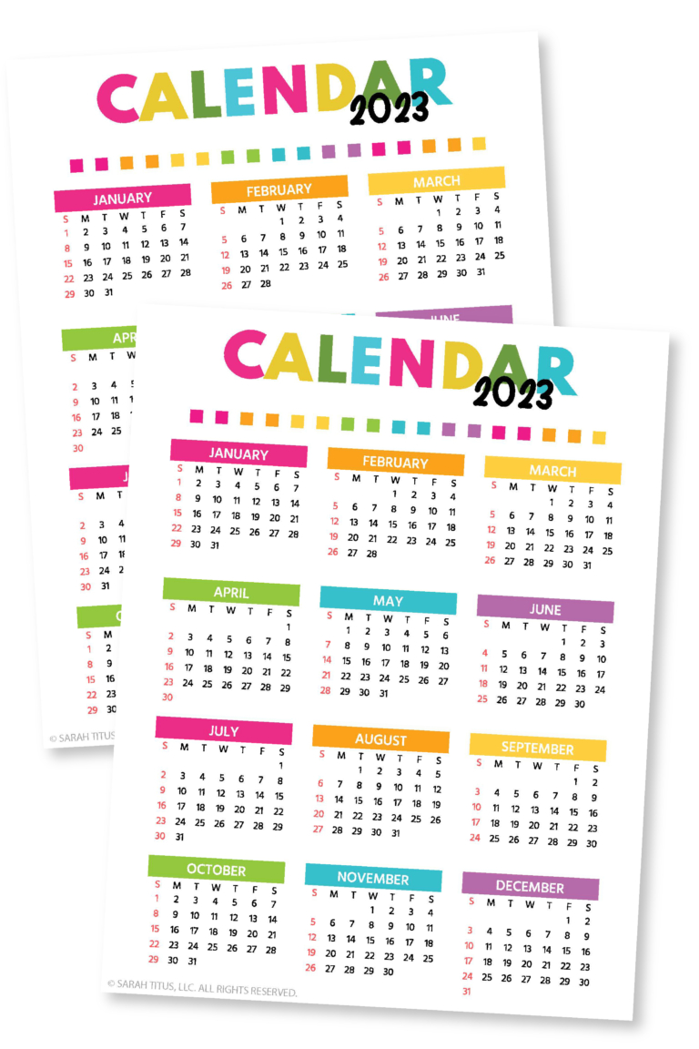 Calendars Archives Sarah Titus