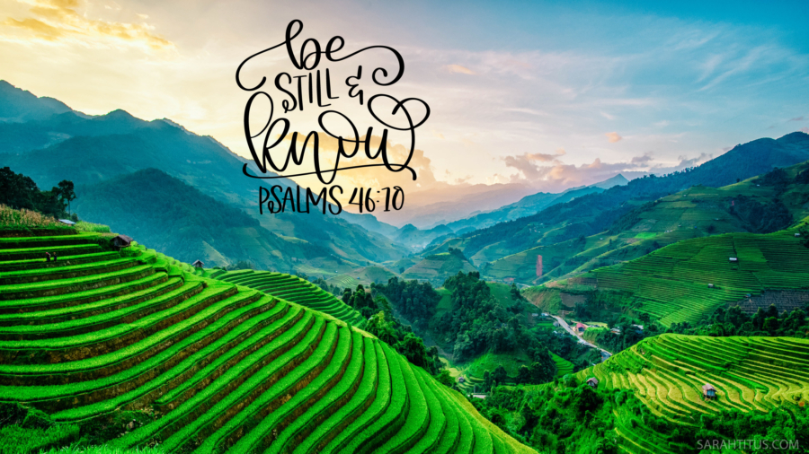 Be Still and Know Scenery Wallpaper-Large Computer