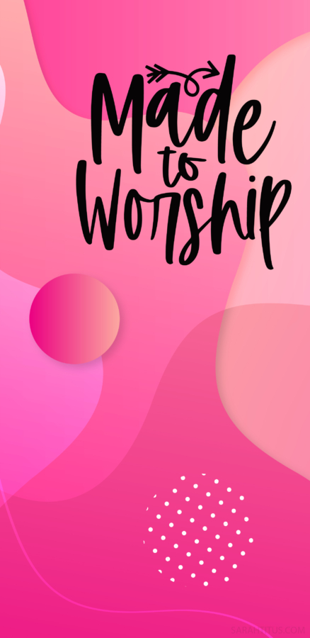 Made to Worship Geometric Pattern Wallpaper-Phone